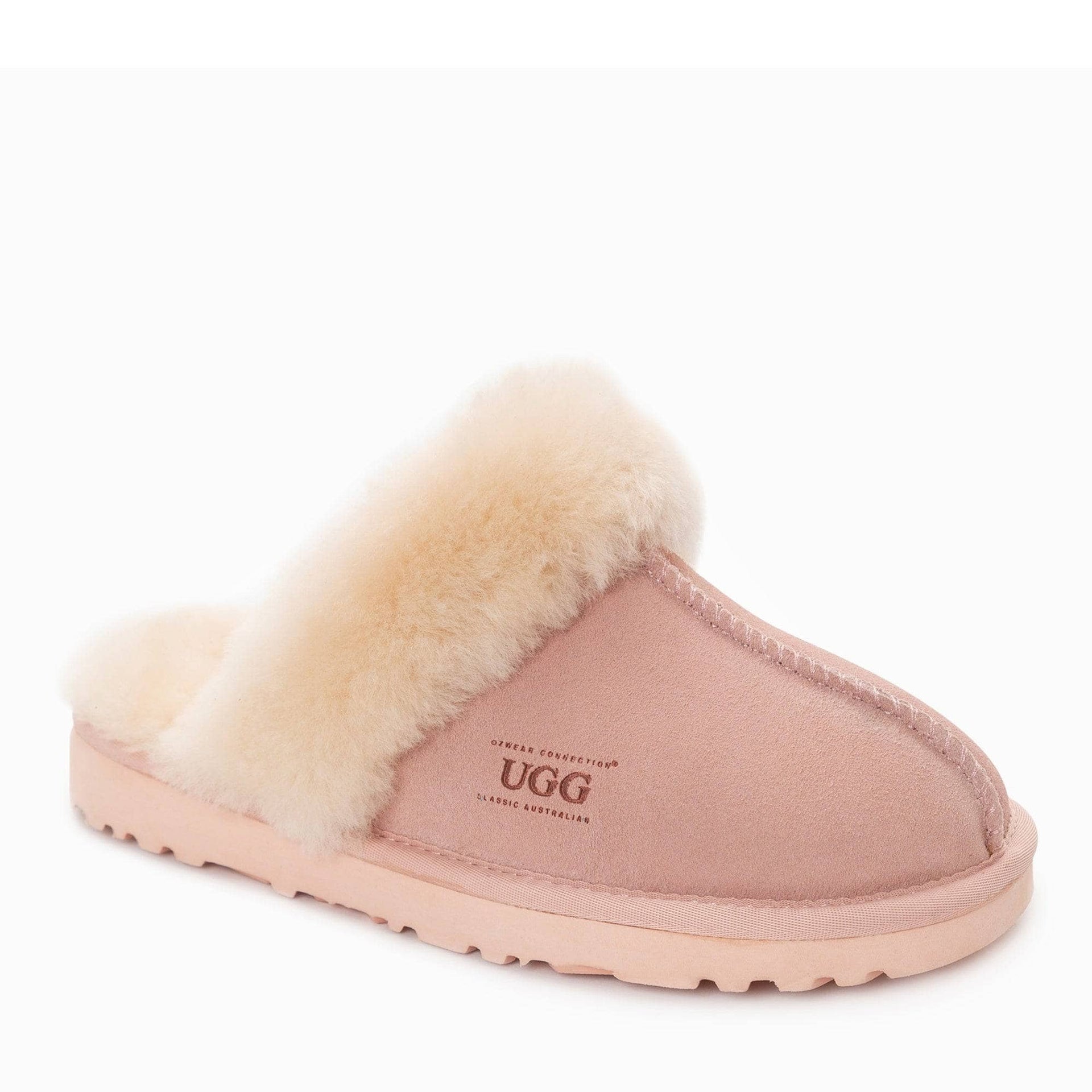 UGG Joan Unisex Scuffette Suede sheepskin scuff slippers view 21