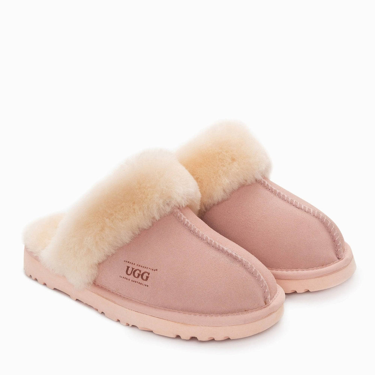 UGG Joan Unisex Scuffette Suede sheepskin scuff slippers view 24