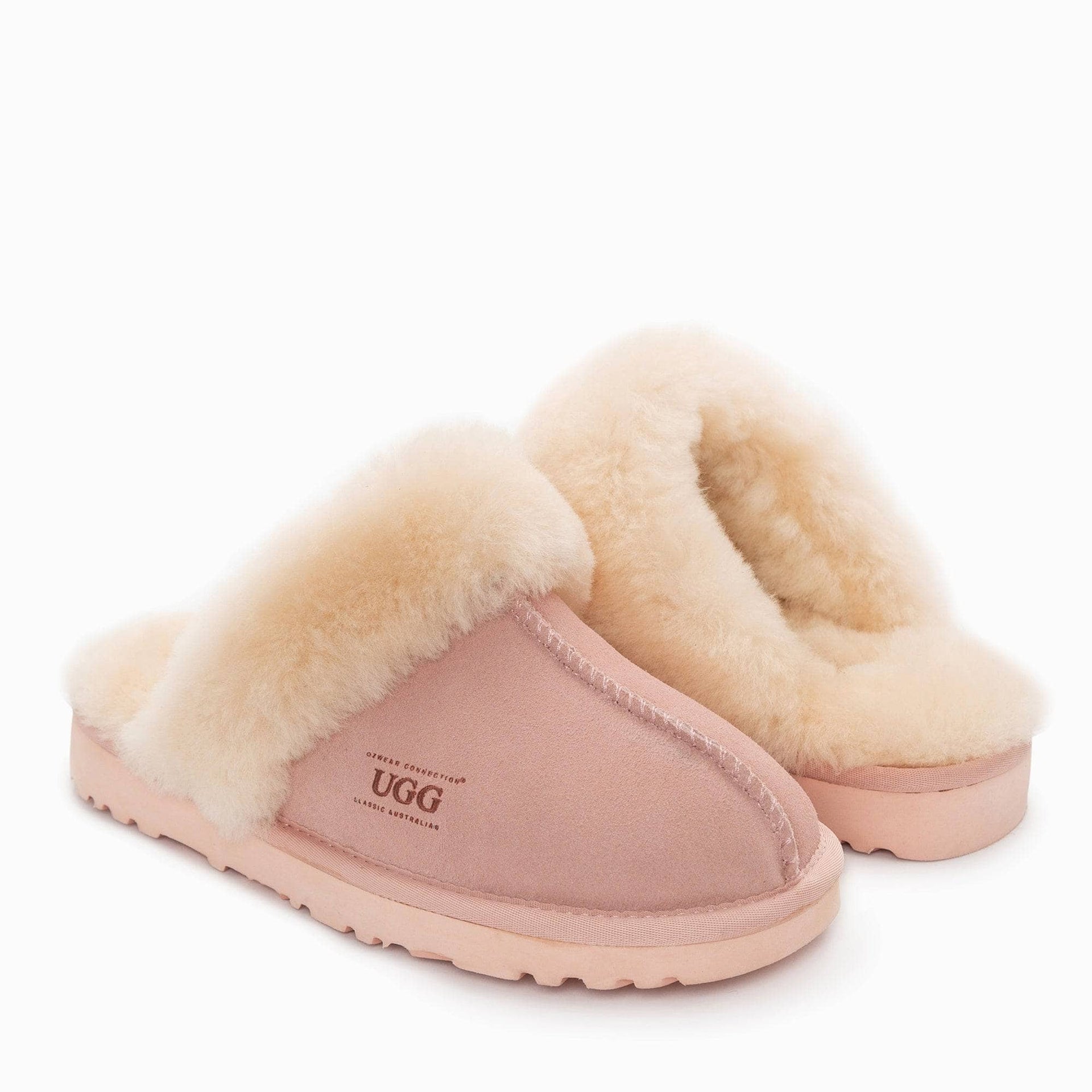 UGG Joan Unisex Scuffette Suede sheepskin scuff slippers view 25