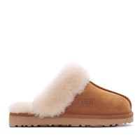 UGG Joan Unisex Scuffette Suede sheepskin scuff slippers view 1