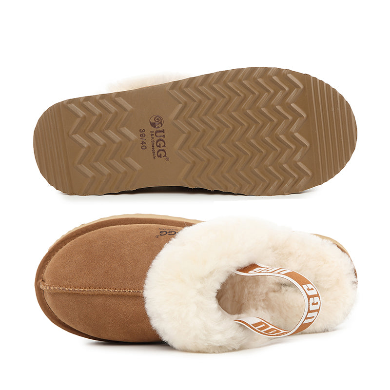 Platinum Slingback Scuff Uggs