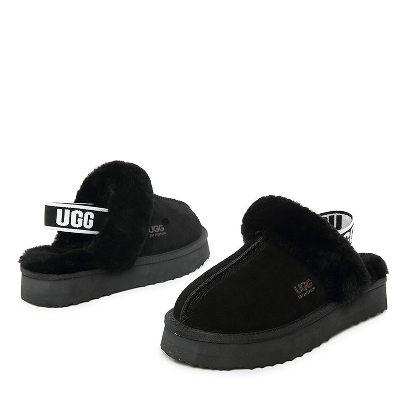 Platinum Slingback Scuff Uggs