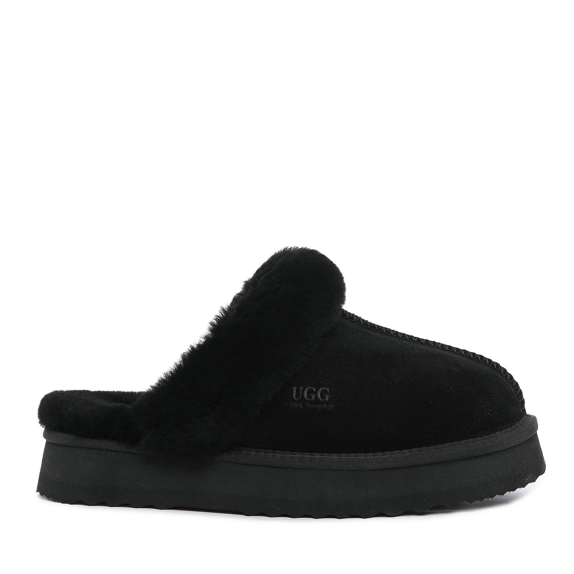 Women's Rise Scuff Uggs in Black view 16