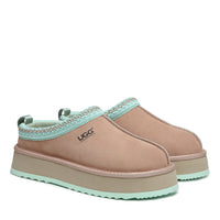 Premium Tass Platform Uggs, women's slippers in Vally Brown Green view 14