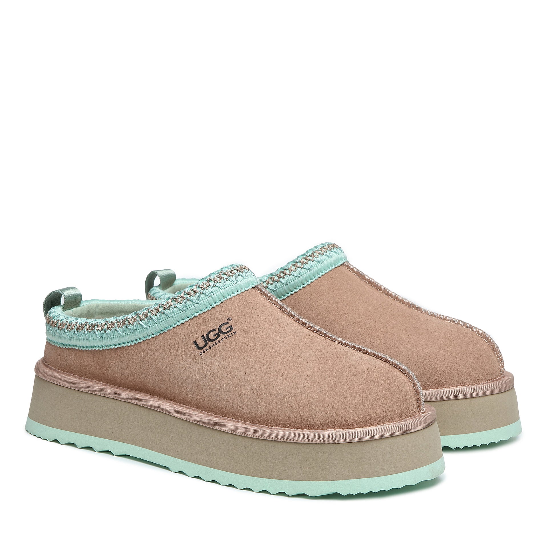 Premium Tass Platform Uggs, women's slippers in Vally Brown Green view 14
