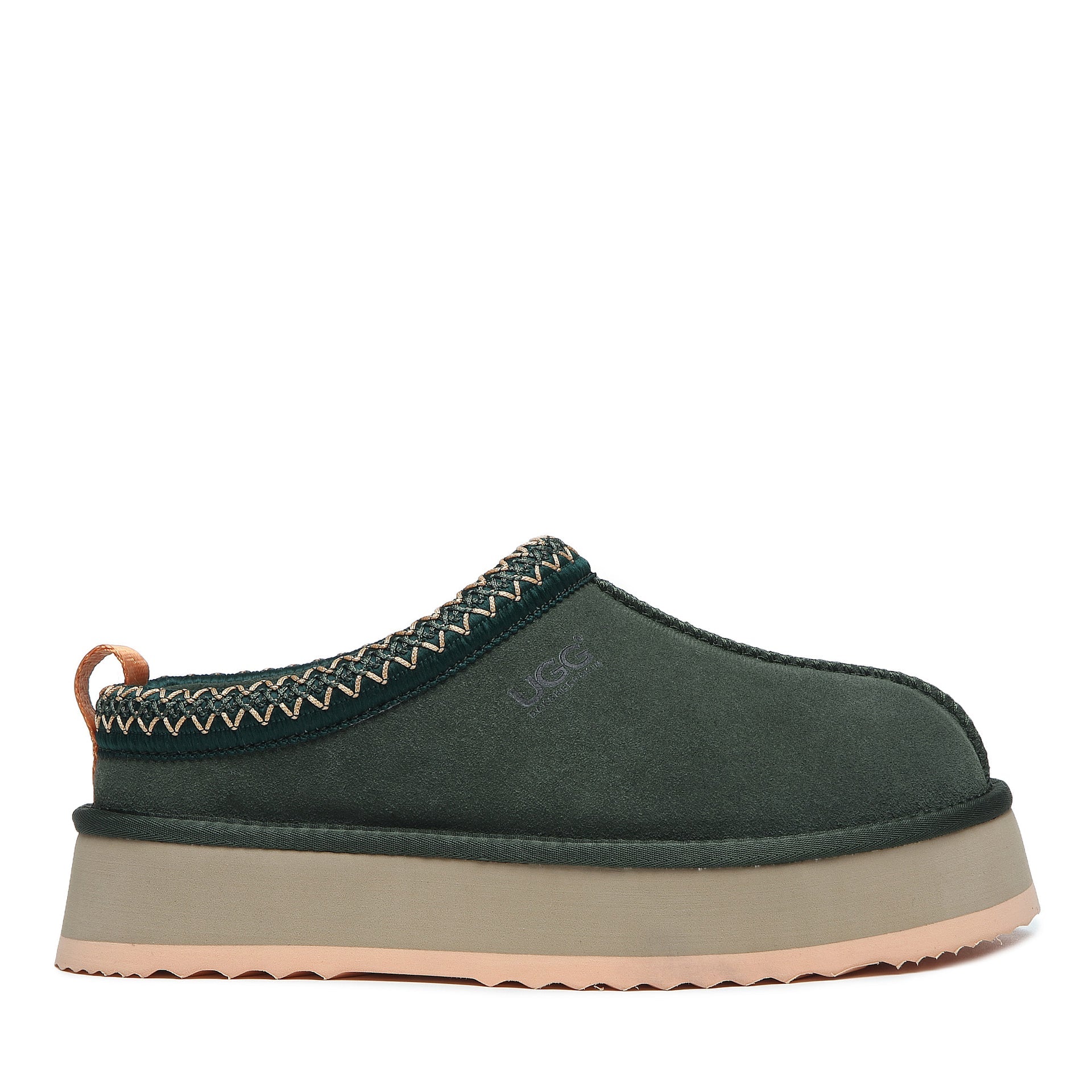 Premium Tass Platform Uggs, women's slippers in Woodland Green view 16
