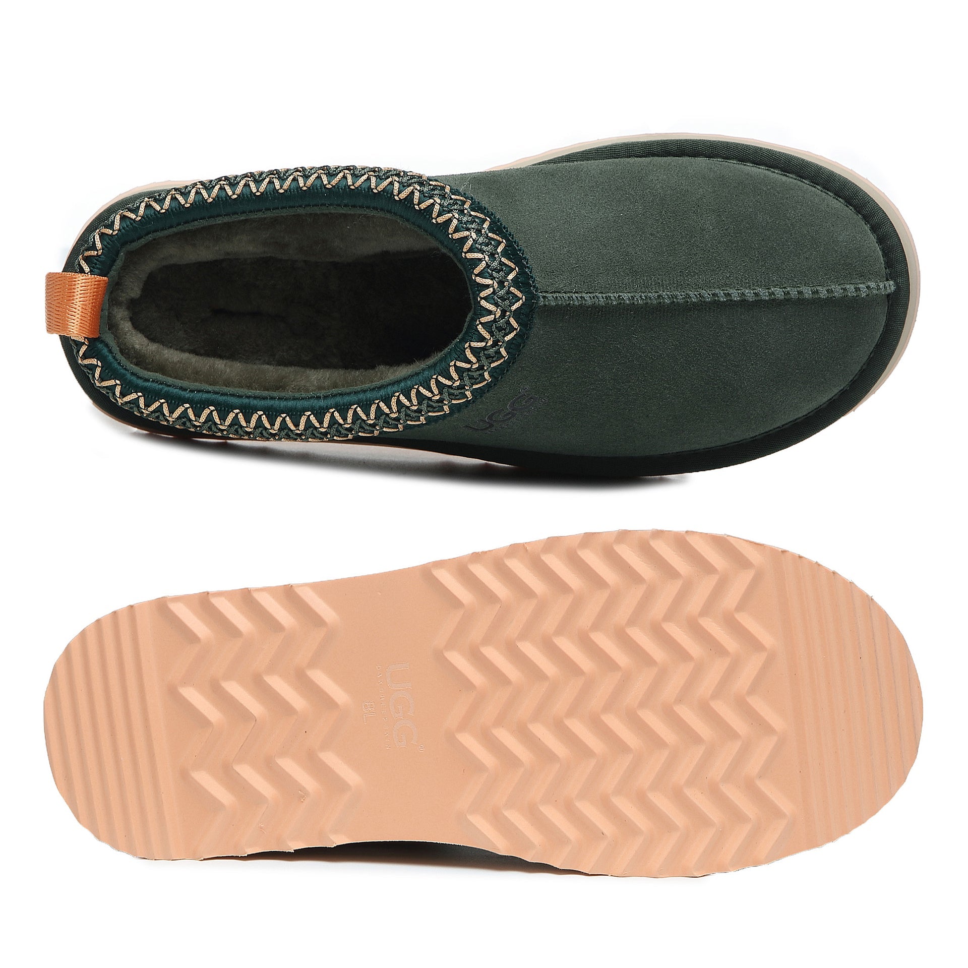 Premium Tass Platform Uggs, women's slippers in Woodland Green view 20