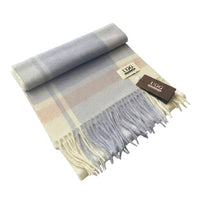 Premium Wool Scarf Uggs, for women and men in White Blue view 21
