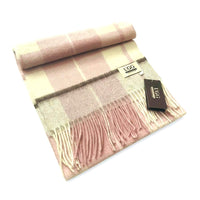 Premium Wool Scarf Uggs, for women and men in White Pink view 29